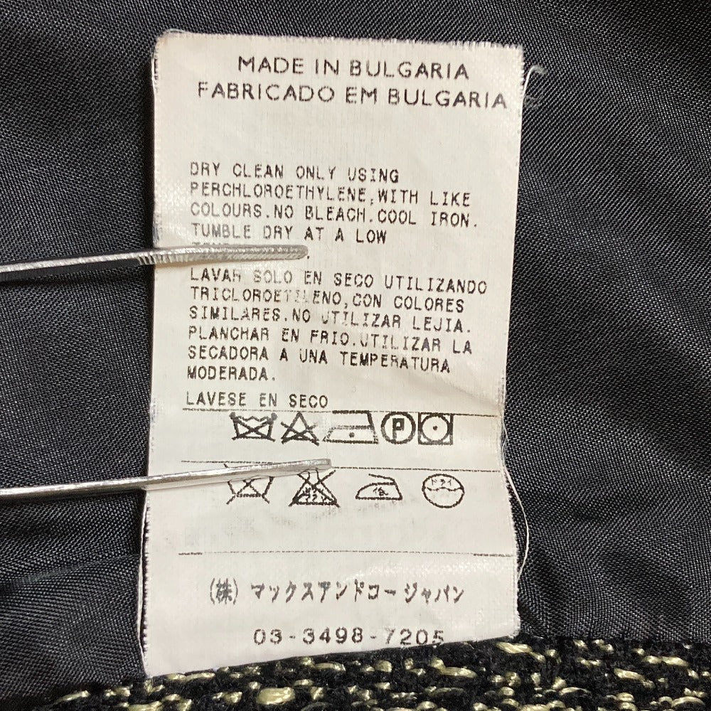 マックスアンドコー ダブルブレスト ツイードジャケット