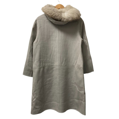 フォクシー フォックスファー カシミヤフーデッドロングコート