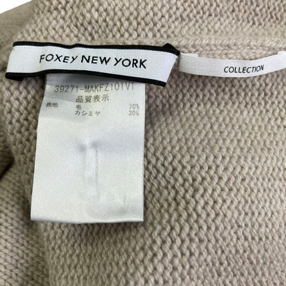 フォクシーニューヨーク カシミヤブレンドタートルネックニット