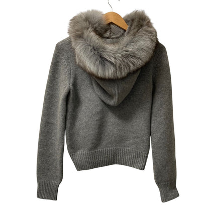 フォクシー Knit Pinecorn フォックスファー ニットパーカー