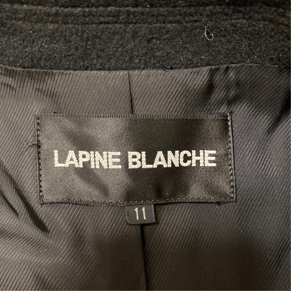 ラピーヌブランシュ ウールアンゴラダブルブレストジャケットコート