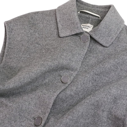 エルメス ベルテッド カシミヤ ロングジレ38