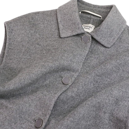 エルメス ベルテッド カシミヤ ロングジレ38