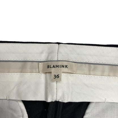 BLAMINK ウールストレッチストレートパンツ