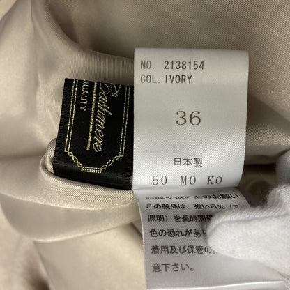 バーニーズニューヨーク カシミヤ100％ノーカラーロングコート