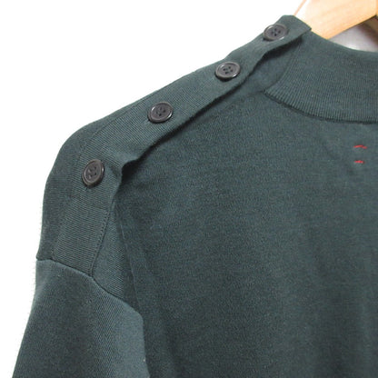 unfil ショルダーボタンニットトップス