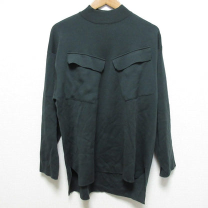 unfil ショルダーボタンニットトップス