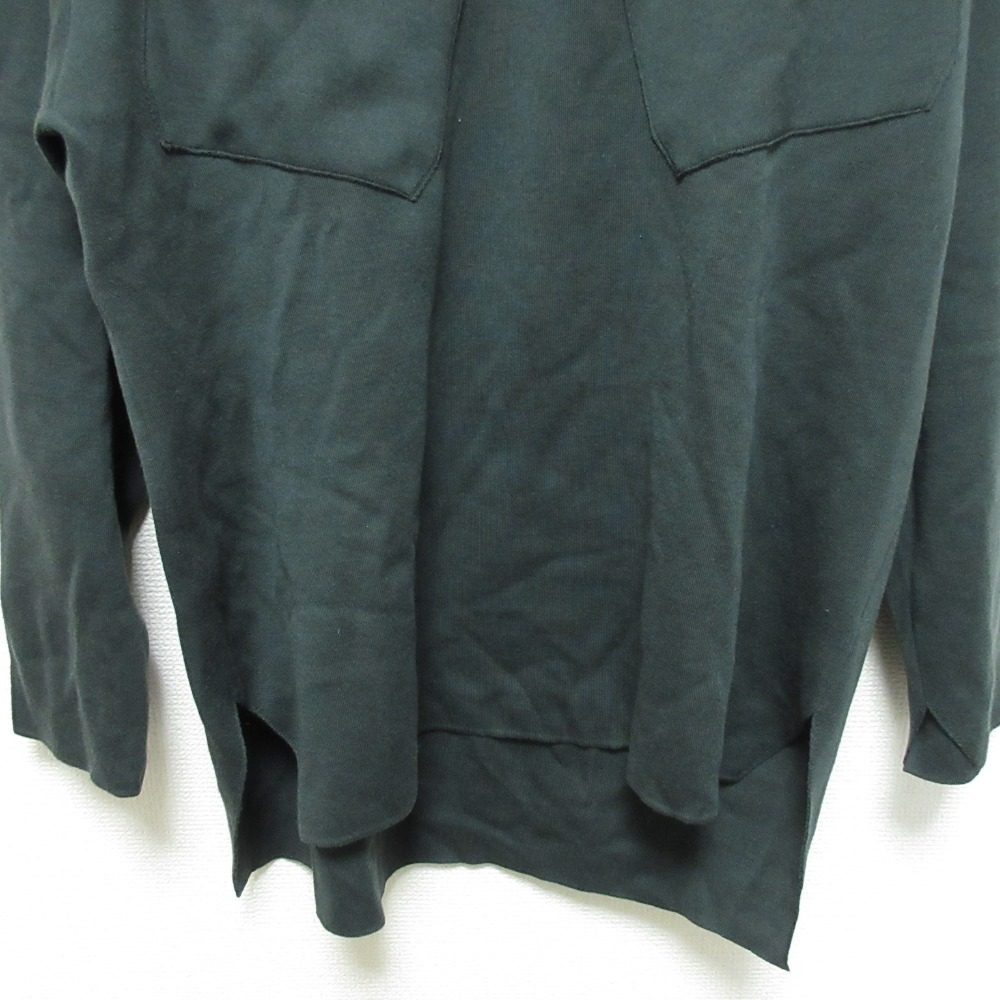 unfil ショルダーボタンニットトップス