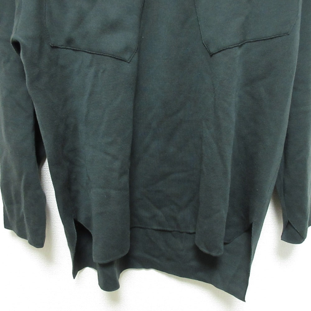 unfil ショルダーボタンニットトップス