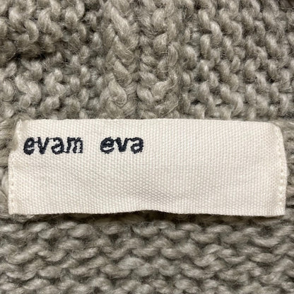 evam eva ウールコットンモヘアニットカーディガン