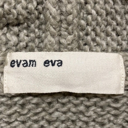 evam eva ウールコットンモヘアニットカーディガン