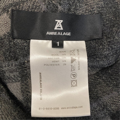 ANREALAGE ヘンプブレンドウールシャツコート