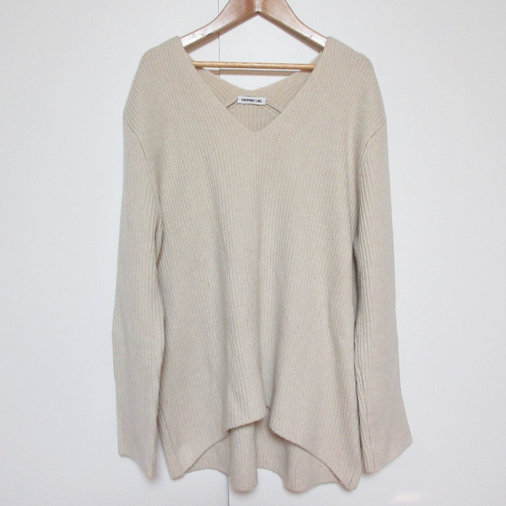 EVERYDAY I LIKE. Lia Vネックニットセーター