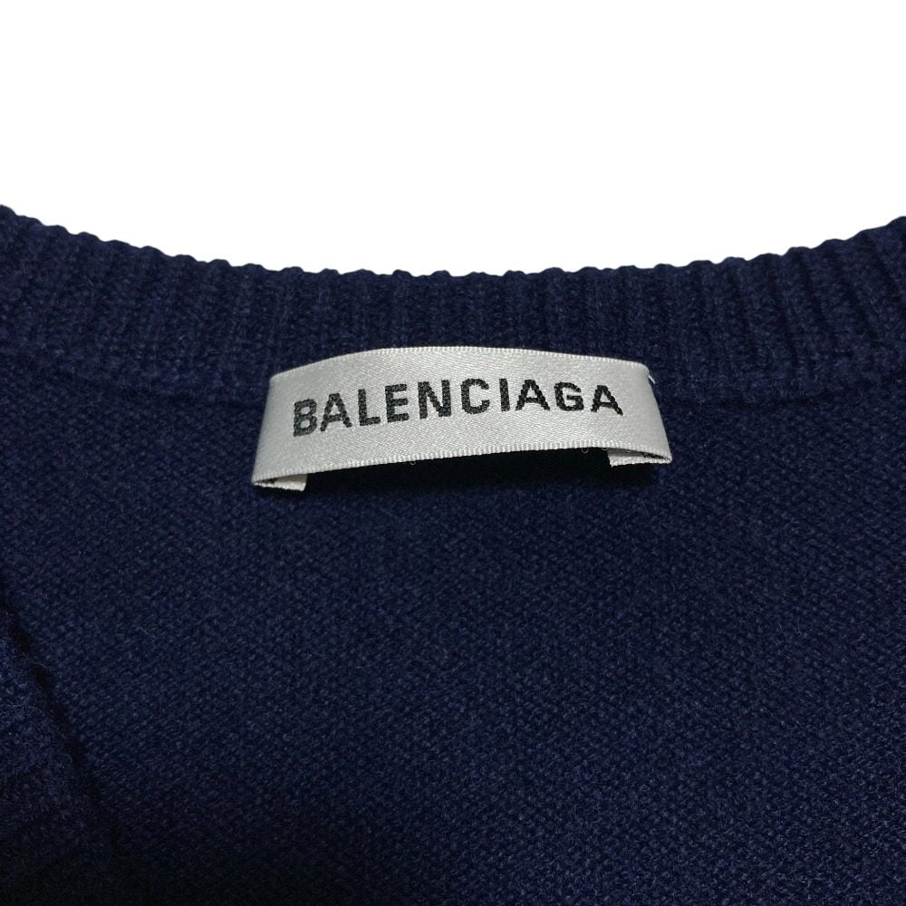 バレンシアガ Vネック カシミヤ ニット
