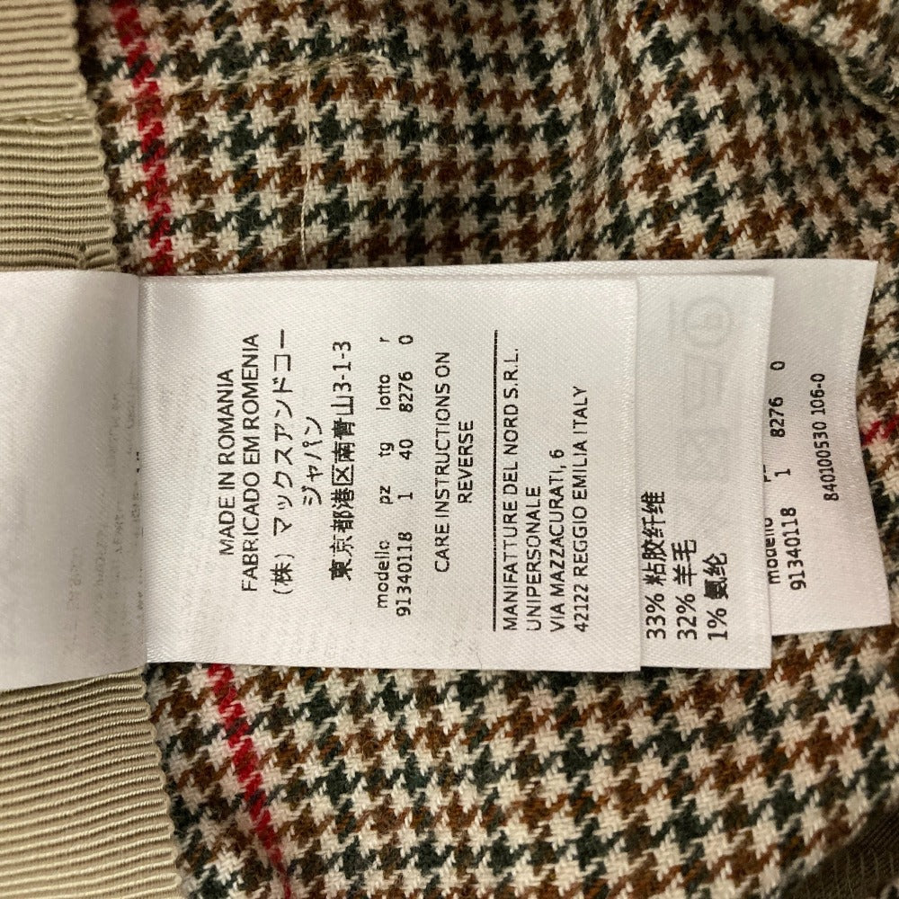 マックスアンドコー 千鳥柄ワイドパンツ