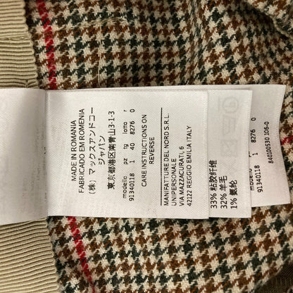 マックスアンドコー 千鳥柄ワイドパンツ