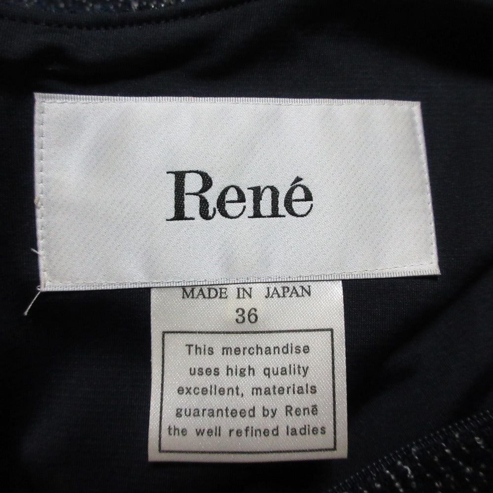 Rene ツイードノースリーブドレス
