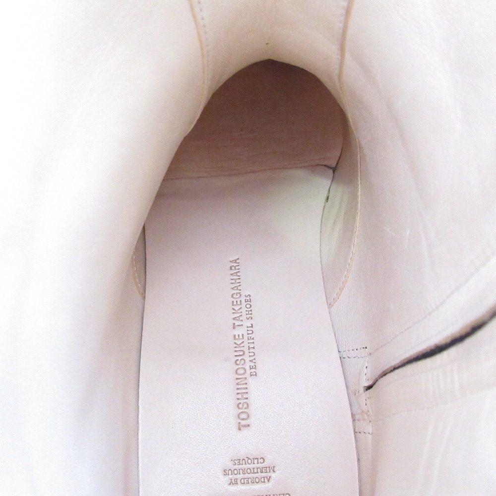 トシノスケタケガハラ BEAUTIFUL SHOES レザーブーツ