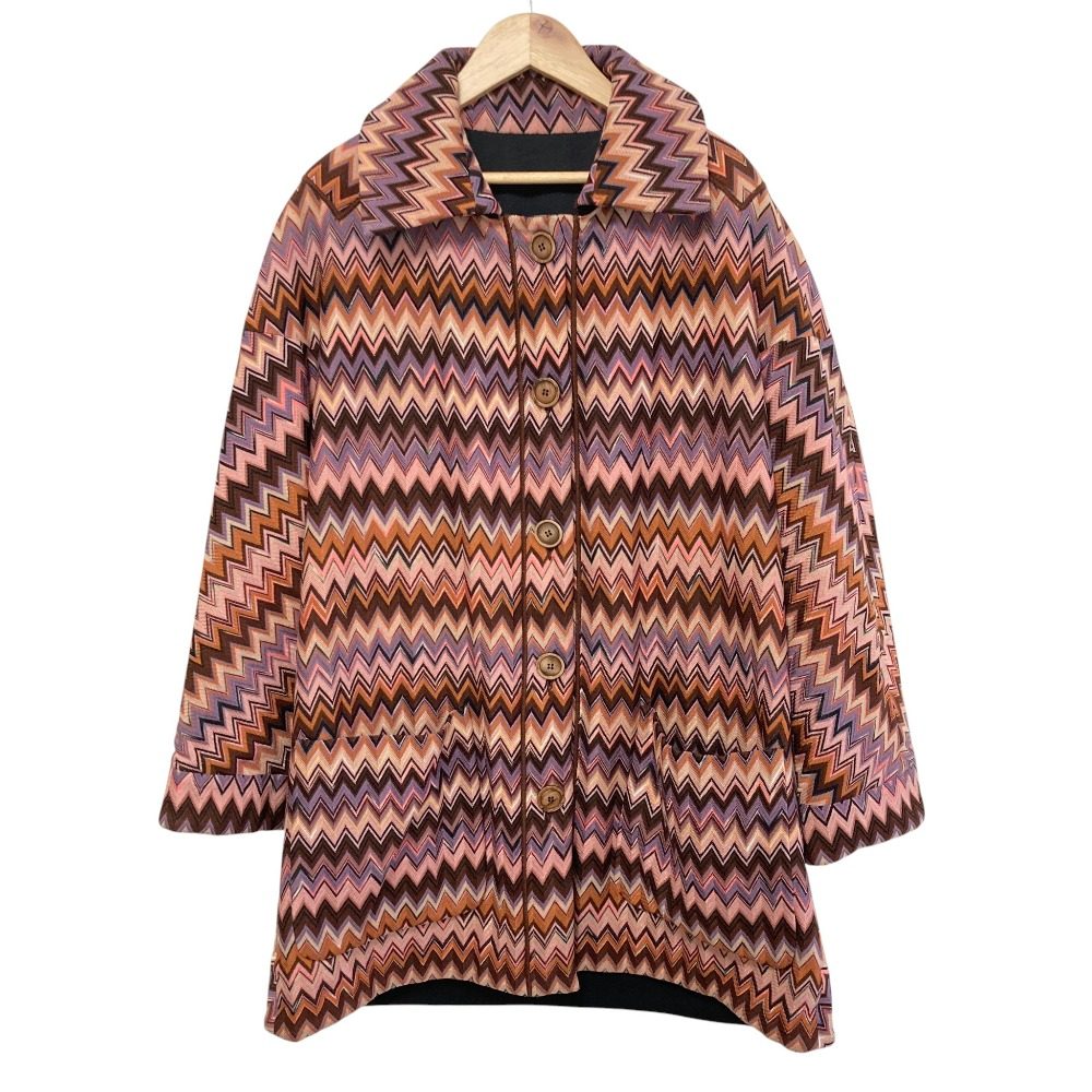 ミッソーニ シェブロン リバーシブルコート