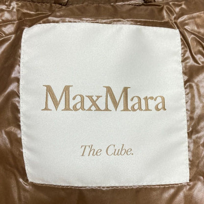 マックスマーラ THE CUBE ナイロンロングフーデッドダウンコート