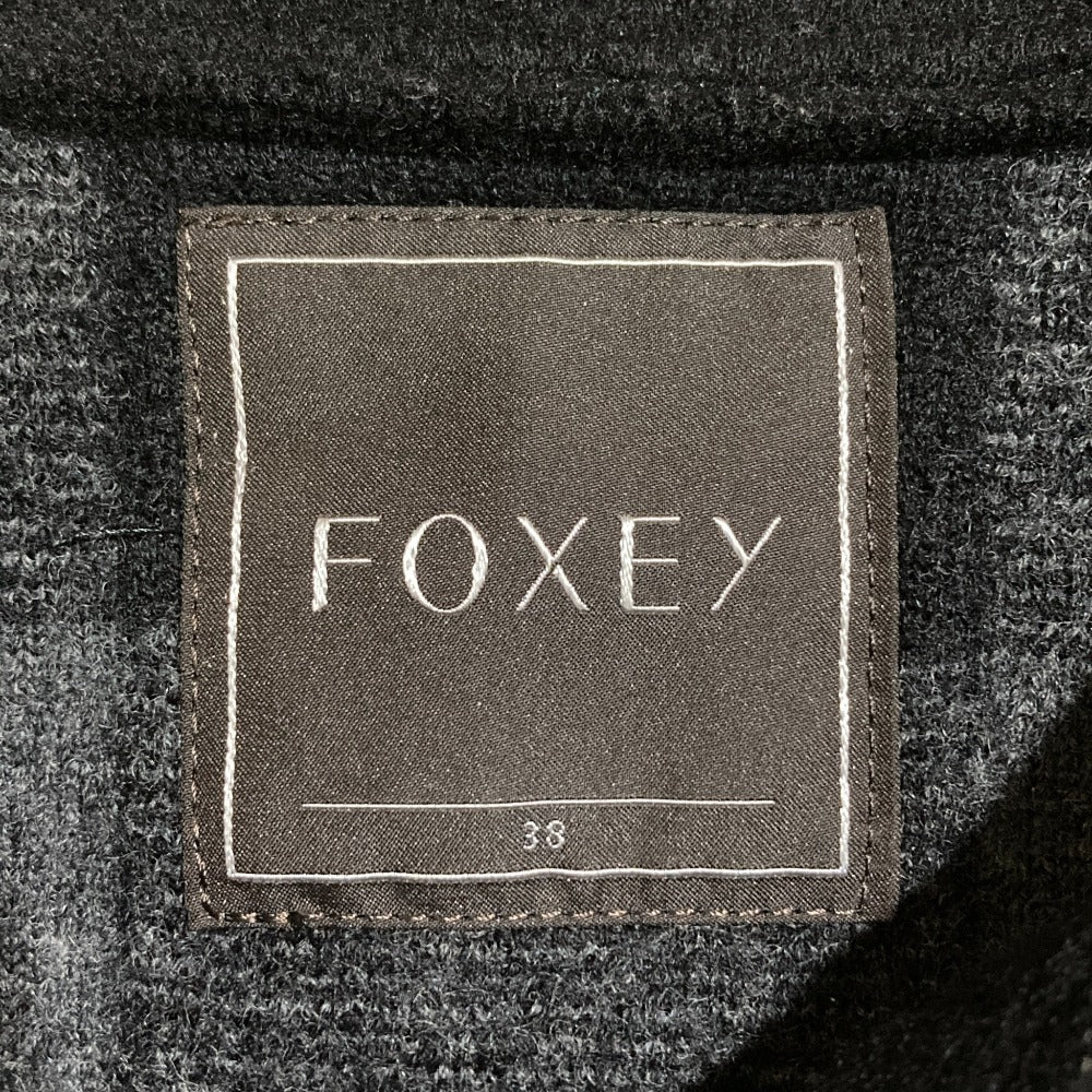 FOXEY ビッグカラー ウールコート
