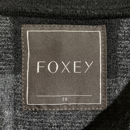 FOXEY ビッグカラー ウールコート