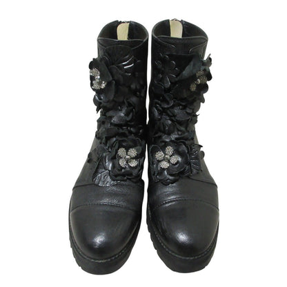 ジミーチュウ HAVANA FLAT レザーショートブーツ