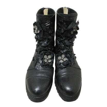 ジミーチュウ HAVANA FLAT レザーショートブーツ