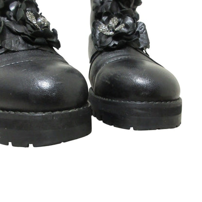 ジミーチュウ HAVANA FLAT レザーショートブーツ