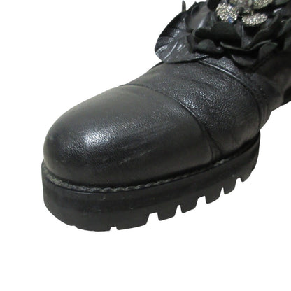 ジミーチュウ HAVANA FLAT レザーショートブーツ