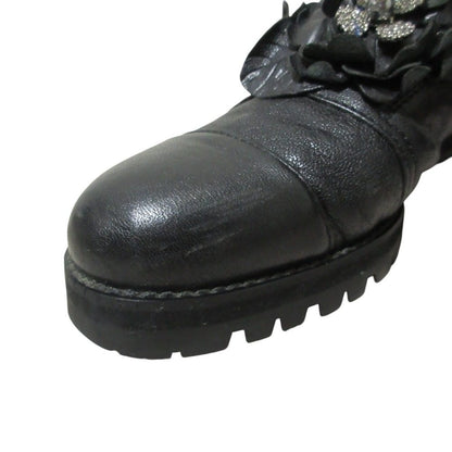ジミーチュウ HAVANA FLAT レザーショートブーツ