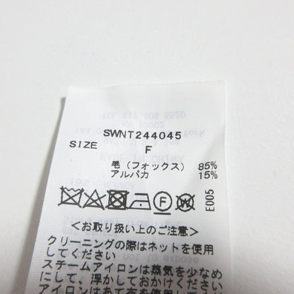 スナイデル フォックスアルパカ 2wayカーディガンアンサンブル