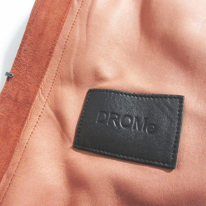 DROMe ラムレザー ノーカラーコート