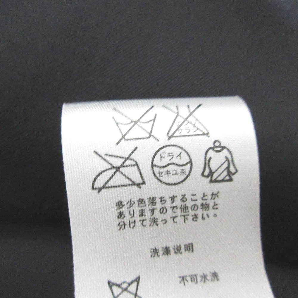 TSE ノーカラーレザーコート