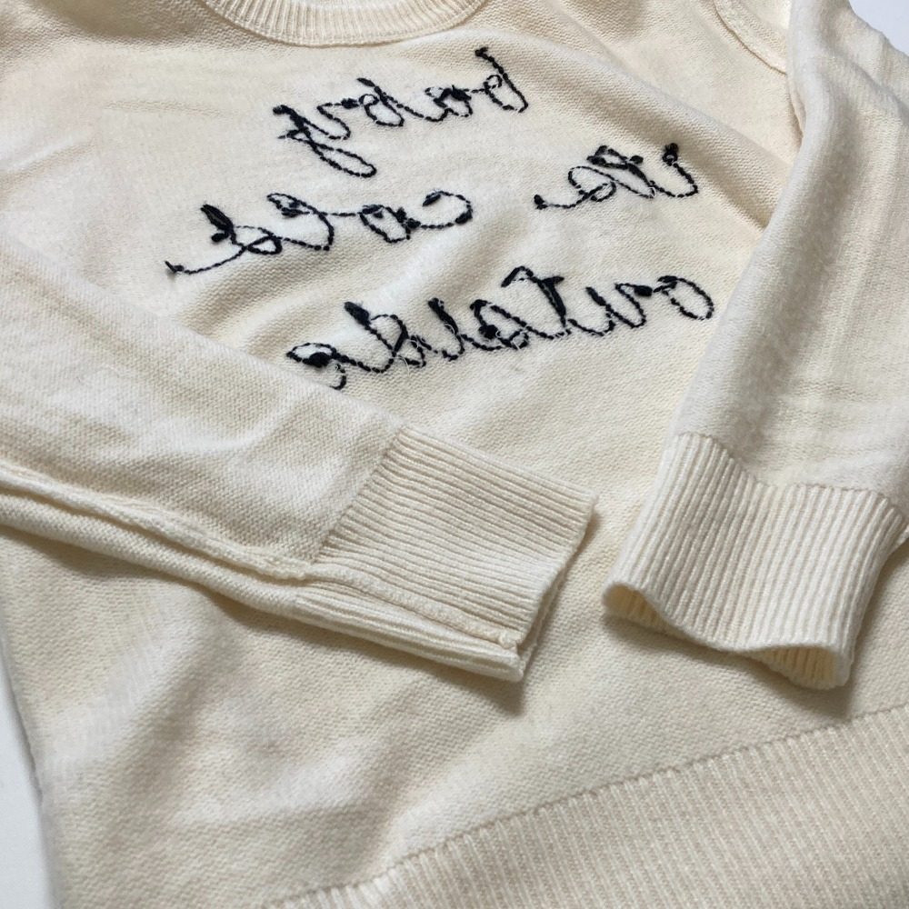 ケイトスペード ブルームストリート メッセージ刺繍ニットセーター