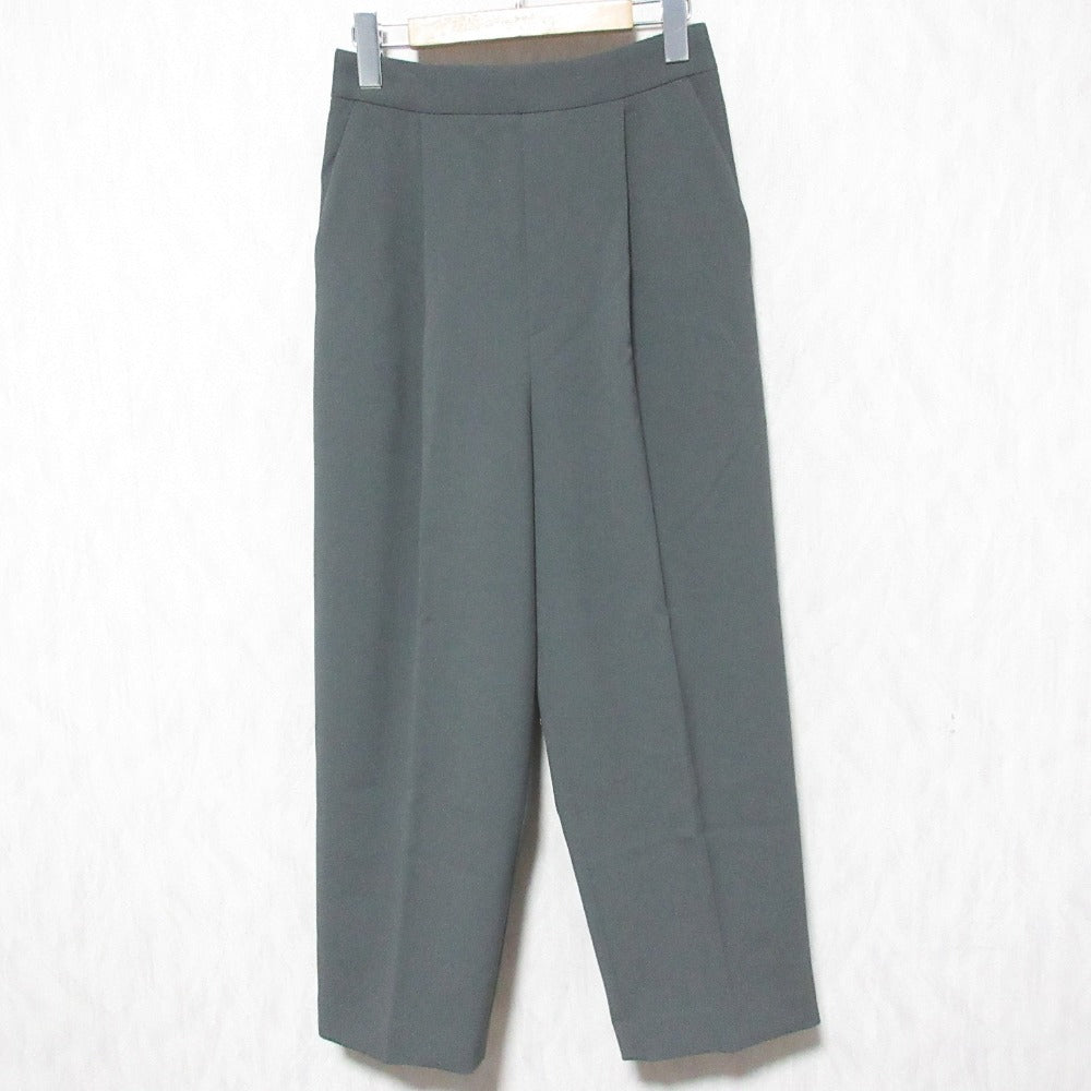 ENFOLD ダブルクロスクロップドパンツ