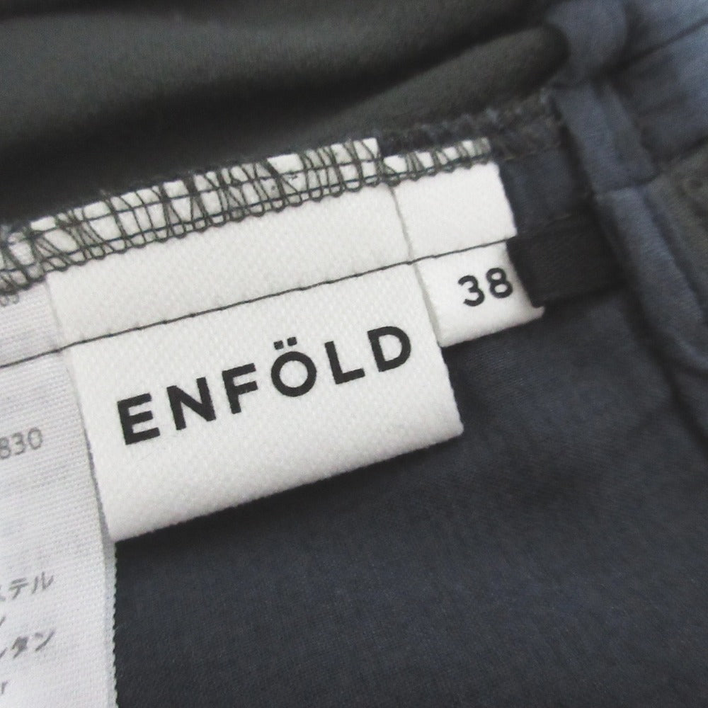ENFOLD ダブルクロスクロップドパンツ