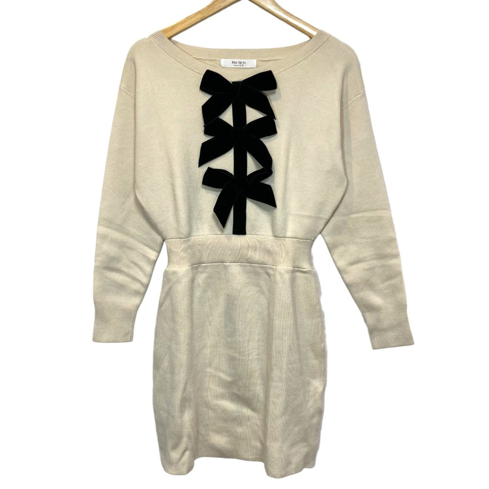 ハーリップトゥ Simone Knit ミニワンピース