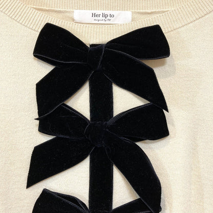 ハーリップトゥ Simone Knit ミニワンピース