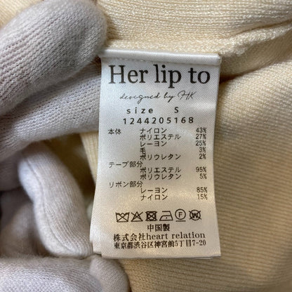 ハーリップトゥ Simone Knit ミニワンピース