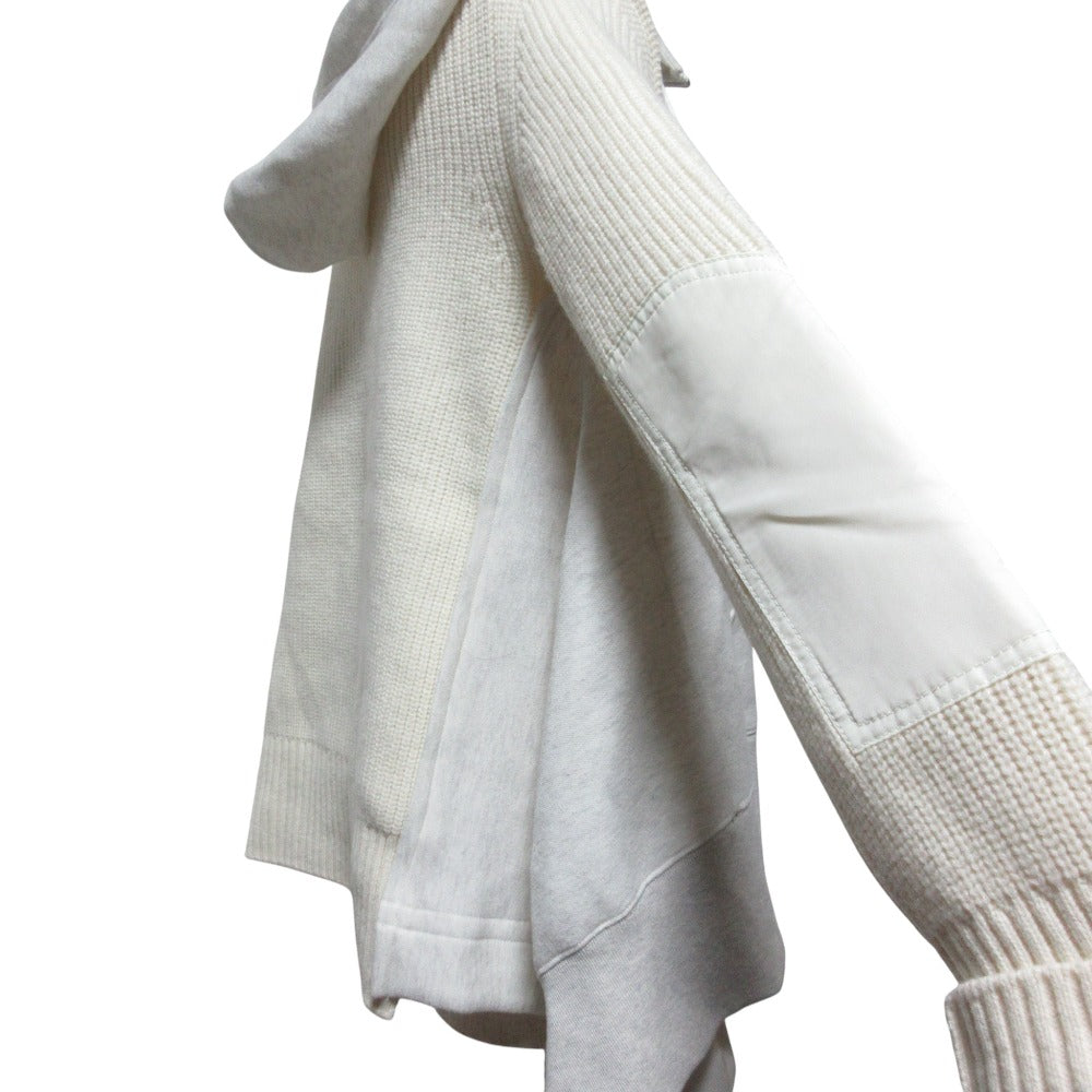 サカイ Sponge Sweat Hoodie ニットドッキングスウェットパーカー
