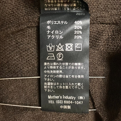 ミディウミソリッド ウールブレンド ニットカットソー