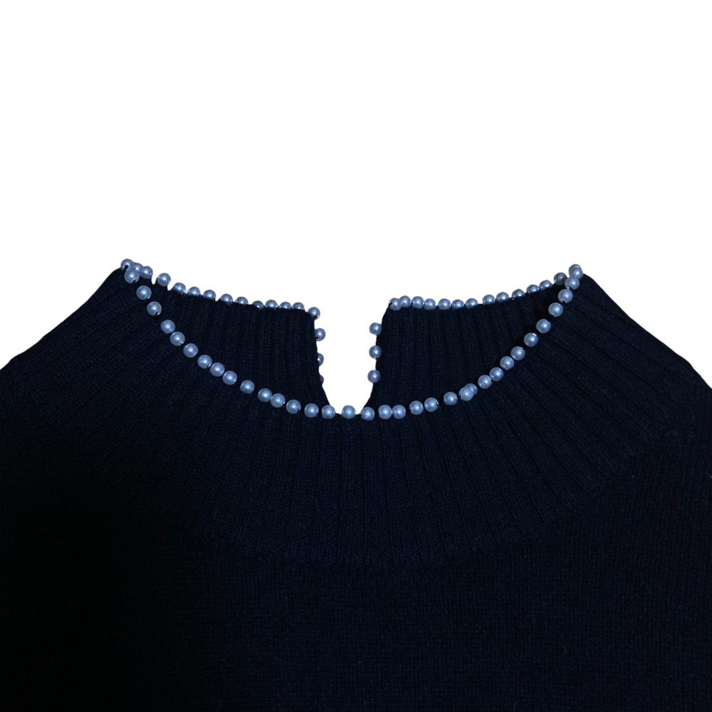 BLUE LABEL CRESTBRIDGE パールカラー ウールニット