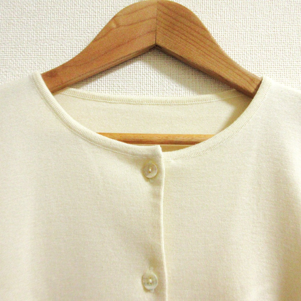 フォクシー シェルボタン シルクカシミヤ ニットカーディガン
