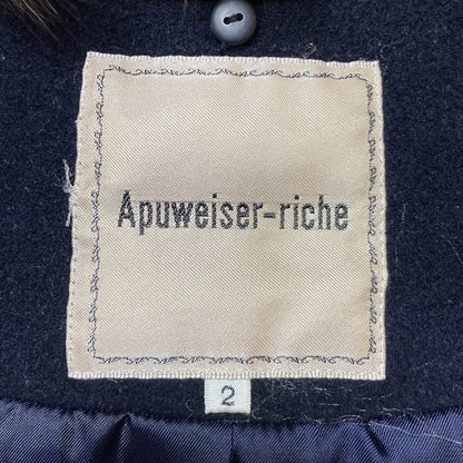 Apuweiser-riche フォックスファーアンゴラブレンドショートコート