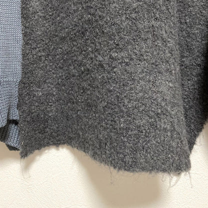 アヤン異素材ドッキングカーディガン