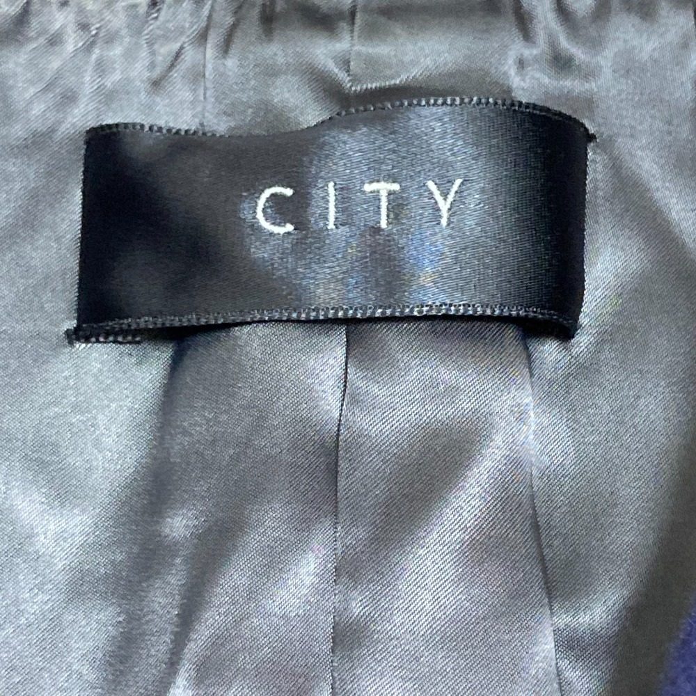 CITY スーパー140Sウールノーカラーチェスターコート