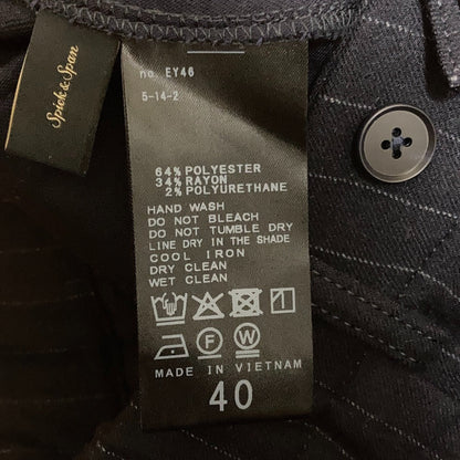 Spick and Span 起毛タックテーパードパンツ