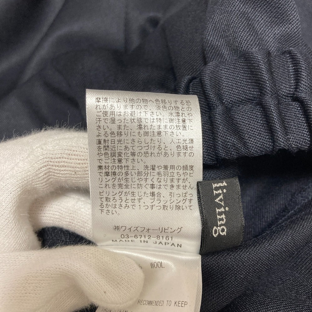 ワイズフォーリビング ウールワイドパンツ