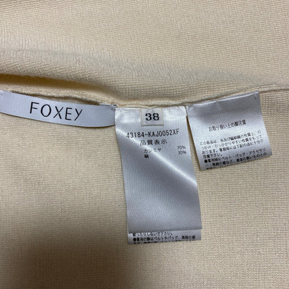 FOXEY Cardigan Hoodie Fun カシミヤシルクブレンドニットカーディガン